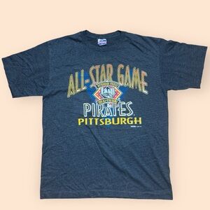 Vintage 1994 MLB All Star Game T Shirt Pittsburgh Men’s XL Trench Vtg Pirates